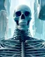 Placeholder: A portrait of a frozen skeleton by pascal blanche rutkowski repin artstation hyperrealism painting concept art of detailed character design matte painting, 4 k resolution blade runner, digital Art, perfect composition, beautiful detailed intricate insanely detailed octane render trending on artstation, 8 k artistic photography, photorealistic concept art, soft natural volumetric