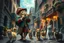 Placeholder: create "The Cat Pied Piper of Hamelin, whimsical and colorful Renaissance attire, playing a golden flute, leading playful and mischievous cats through vibrant, cobbled Renaissance streets, people on balconies laughing and pointing, surreal lighting, dreamlike vibe, highly detailed, vivid colors, painterly style, 8K, magical realism meets historical fiction --v 7 --ar 4:3 --style raw --q 2"