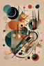 Placeholder: image with the styles of Wassily Kandinsky with earthy tones