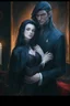 Placeholder: Strahd Von Zarovich and his wife Selene. Both wearing crowns.