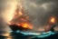 Placeholder: old ship fire lightning