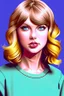 Placeholder: Make a retro portrait of Taylor Swift