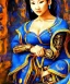 Placeholder: Beautiful k chun-li potrait like monalisa