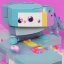 Placeholder: "Pixel" is an adorable, friendly computer character with big eyes and a cheerful smile. Soft pastel colors and a cute, chubby design make Pixel a comforting and reliable companion for anyone needing help with technology.