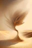 Placeholder: portrait for desert sand make dust look like whirlwind shape of tree with sun light