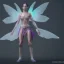 Placeholder: transparent multicolor crystal warrior fairy