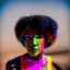 Placeholder: older man, fourty years old, masterpiece, best quality, family of three, ebony skinned, sparkling eyes, fluorescent skin, colorful makeup, afro, highly detailed body, afrofuturism, scifi, sun light, 4K, RAW, depth of field, high contrast, realistic details, 24mm