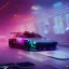 Placeholder: cyberpunk hyper car,cyberpunk 2077,center composition, ultra realistic,shiny, smooth, studio quality, octane render, Surrealism, Triadic colour scheme,glow-stick, ambient lighting,nightclub lighting, polaroid, 100mm, --ar 1:1 --v4