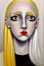 Placeholder: Girl with yellow hair and black eyes Pablo Picasso