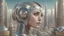Placeholder: Metropolis like female android with open circuit