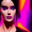 Placeholder: Ultra detailed fullbody Portrait in oil on canvas of punk busty Joi-blade runner 2049-,cuberpunk,neon,orange,pink,purple,extremely detailed digital painting, extremely detailed face,sexy, crystal clear eyes,perfectly centered image, perfect composition, rim light, beautiful lighting,masterpiece ,16k, stunning scene, raytracing, anatomically correct, in the style of Simon Bisley and uncannyknack and caravaggio and Seung Eun Kim and Steve Jung Jeehyung Lee.