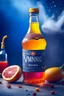 Placeholder: brand campaign for a new drink with orange and chili flavour viking style high resolution