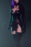 Placeholder: Medieval witch SOPHIA LOREN dressed in shiny black leather, blade runner, busty, cleavage, volumetric lighting, particales,highly detailed,cinematic, deep colours,8