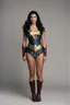 Placeholder: full body image, 1980's yearbook photo, teenage girl, Gina Carano as Wonder Woman, 18 years old, black hair, 80's hairstyle, photorealistic, --ar 9:16 --style raw,