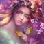 Placeholder:  Beautiful and bright fairy of spring,delicate flowers, knees up portrait, butterfly, fantastical, intricate detail, splash screen, complementary colors, fantasy concept art, 8k resolution, Unreal Engine 5"