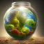 Placeholder: the earth in a jar