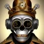 Placeholder: steampunk monkey headskull worrior