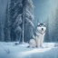 Placeholder: Husky, forest, snow, ice, mountain, 8K, cinematic lighting, sharp focus, masterpiece, expert