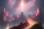 Placeholder: mystical long stairway up to heaven in the sky, atmospheric pink mist, beautiful colours, fine art, trending on artstation, masterpiece