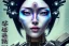 Placeholder: japan head portrait,geisha makeup, meditation, galaxy sky, 8k quality , portrait,beautiful ghost in the shell , post-apocalyptic in a sin city, realistic, intriacte detail, sci-fi fantasy style, volumetric lighting,24mm , particales,highly detailed,cinematic, deep purple , green eyes ., unity engine, bloom,cinematic lighting,blue tone, octane render,