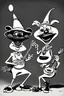 Placeholder: Ren & Stimpy black and white minstrels.