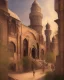 Placeholder: An old Arab city with a gothic_arab gate