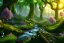 Placeholder: Immersive​ fantasy elven forest blossom river 4k full hd