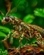 Placeholder: a national geographic style photograph of a eagle mantis lizard hybrid