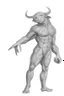 Placeholder: The Minotaur a man with a bull's head