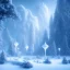 Placeholder: winter landscape, bells, ice, dreamy, science fiction