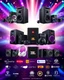Placeholder: A beautiful banner design with photos of party speakers and party boxes, several models of headphones, mobile chargers, and JBL speakers in the center of the image, and several famous logos of world audio and video systems at the bottom of the image with a beautiful and unique color theme.