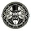 Placeholder: professor balthazar with a black hat in style of fancy decorated logo