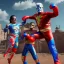 Placeholder: realistic image of joe biden as a mexican wrestling fighter posing, Mexican eyes wrestling mask, red and blue breeches, retro style, 80s, vibrant color, highly detailed, sky background, concept art, unreal engine 5, god rays, ray tracing, RTX, lumen lighting, ultra detail, volumetric lighting, 3d, finely drawn, high definition, high resolution.