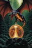 Placeholder: magic orb dripping with dragon fire. cloned wings. perfect claws. fantasy setting. painted by Larry Elmore