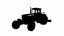 Placeholder: side profile of a modern tractor, simplified vector on white background