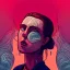 Placeholder: singer Danish MØ face, Camera., concept art, hyper detailed, asaf hanuka, dan mumford, kilian eng, post-apocalyptic, oil on canvas