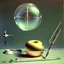 Placeholder: Soap Bubble including complex surgical instruments mixed with musicial instruments,minimalism,Painting By Adrian Ghenie, Rene Magritte, Salvador Dali, Lucian Freud