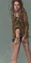 Placeholder: Billie Eilish, legs, photorealistic, 2k