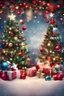 Placeholder: full Christmas's background decorated