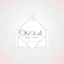 Placeholder: Create a logo with the name Deniz Boutique, inspired by diamond dresses, with the symbol of the dress, baby pink