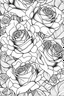 Placeholder: pattern coloring book cool roses