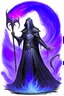 Placeholder: dnd Mindflayer holding an evil spear, dnd artsyle