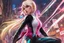 Placeholder: Spidergwen in 8k Hayao Miyazaki draw style, yu gi oh them, neon effect, close picture, rain, highly detailed, high details, detailed portrait, masterpiece,ultra detailed, ultra quality