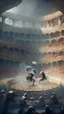 Placeholder: battle inside a coliseum