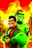 Placeholder: action movie poster starring shrek and steven seagal