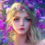 Placeholder:  Beautiful and bright goddess of spring,delicate flowers,blue eyes, knees up portrait, fantastical, intricate detail, splash screen, complementary colors, fantasy concept art, 8k resolution, Unreal Engine 5"