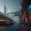 Placeholder: in a german cyberpunk city with bicycles and a monorail, highly detailed,lighting, 8k, hdr, award - winning, octane render, artstation, volumetric lighting, unreal engine 5