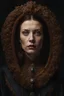 Placeholder: amazing portrait of Jovana Stojiljkovic, horror art, highly detailed, masterpiece, dramatic, original, horror, eerie, macabre, death, dread, scary atmosphere,ultra realistic, zeiss portrait, leica portrait, photograph by Martin Schoeller, (cinematic look), insane details, rembrandt lighting, hyperdetailed, Artgerm, WLOP, studio photo, Dewy Glow Makeup,(looking at viewer, facing forward, headshot), simple background, dark colors