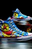 Placeholder: A converse sneaker, superman all over sneaker