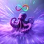 Placeholder: infinity symbol ∞ with vibrant powerful octopus jumping out of the water, striking, neon, chiaroscuro, dramatic, captivating, powerful, fantasy, beautiful, octane render, 16k post-production, artstation: award-winning: atmospheric: commanding: fantastical: clarity: ultra quality: striking: brilliance: stunning colors: amazing depth; lens: f/11, 35mm